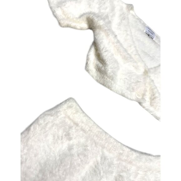 SABO Australia Designer Fuzzy Cute White Matching Set Skirt & Top Womens XS - Picture 4 of 5